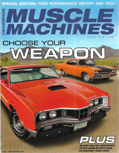 HEMMINGS MUSCLE MACHINES 2018 AUG - '69 DART GTS 383,'69 TASCA BOSS, FORD HIST